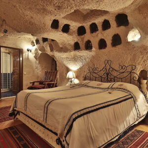 Hospedaje de piedra en Capadocia